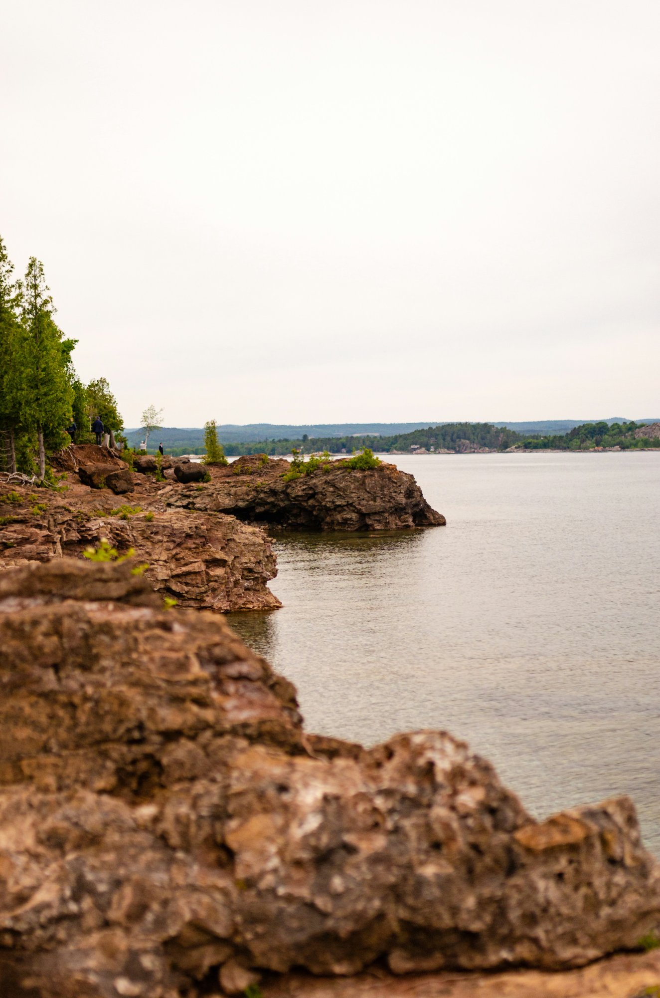 Black Rocks shoreline on Lake Superior, Marquette Michigan